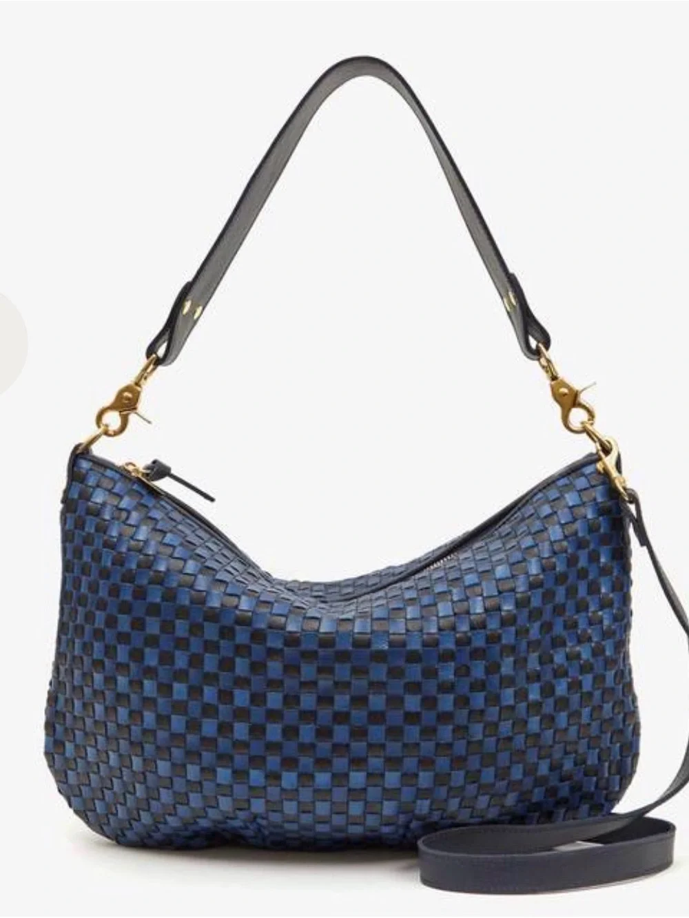Clare V Moyen Messenger - Brand New with Tags! Checker Blue / Black Bag